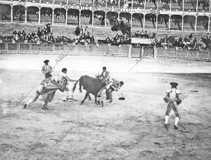 Cogida de Fortuna en Zaragoza