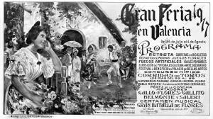 Las Fiestas de verano en Valenica - cartel anunciador Orgianl de Genaro Palau