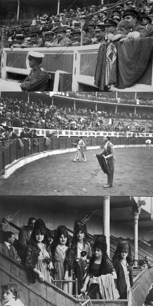 aspecto de los Tendidos durante la becerrada del lunes Último