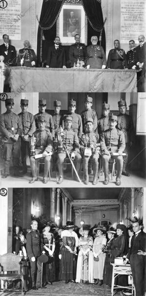 El Rey en el Instituto, Presidiendo el reparto de Premios del tiro nacional el...