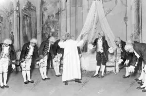 Una escena de la opereta en tres Actos De "blanco y Negro", Adaptada al español...