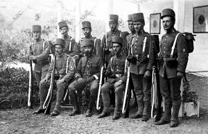 Patrulla de Zapadores-Minadores que ha ganado la copa de S.M. el Rey