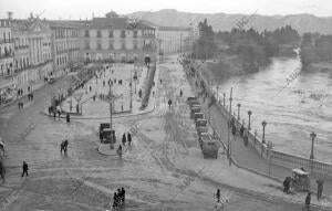 Vista del Paseo de la Glorieta y Ayuntamiento