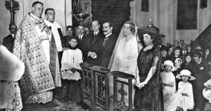 Boda de la Señorita María de la Paz Méndez Angulo, Hija del ilustre artista...