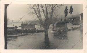 Vista de Padrón. Inundaciones