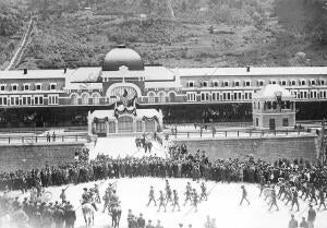 Inauguración de la estación de Somport(Canfranc)