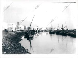 Muelle del sur del Rio Guadiana en Ayamonte