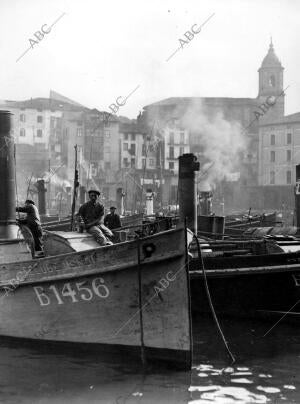 Vista parcial del puerto de Bermeo (Vizcaya)