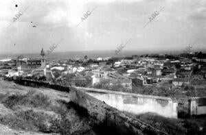 Vista general del pueblo de Aznalcollar (Sevilla)