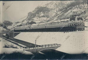 Vista de la estación internacional de Canfranc