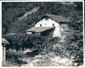 Vista de un caserío de Guipúzcoa