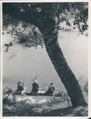 Miranda de Ebro, Burgos. Mujeres Lavando en el río