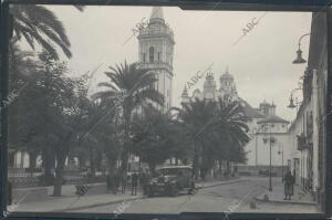 Plaza de la libertad en la palma del Condado (Huelva)