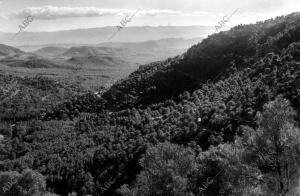 Vista general de la Sierra de Espuña en Murcia