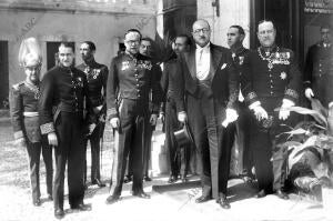 Don Claudio Sánchez albornoz Presentó al jefe de estado Portugués