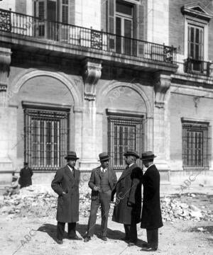 Personal que interviene en las obras del Palacio de Aranjuez