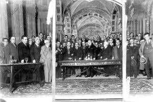 Conferencia de Martínez barrio en el teatro Eslava de Jerez (13/11/1933)