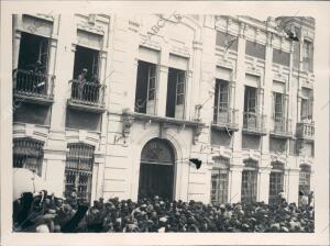 Celebración de la Carrera, ganada por Ruiz, en la Plaza