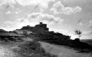 Vista general del pueblo de Ujue (Navarra)