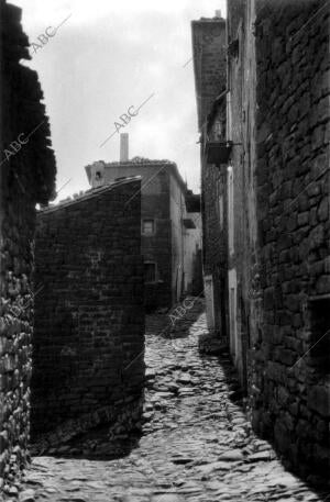 Una de las Calles del pueblo de Ujue (Navarra)