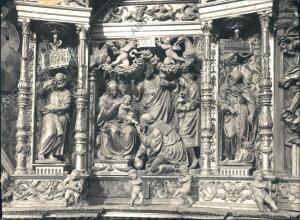 Detalle del retablo del Altar mayor de la Catedral, realizado por Damián Forment
