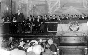 Discurso que Dio el ministro de Agricultura, señor Mariano Ruiz-Funes, en el...