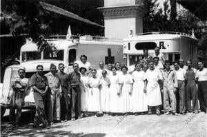 Ambulancias del hospital de sangre de izquierda Republicana, Preparadas para...