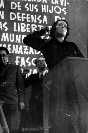 Acto organizado por el socorro rojo internacional como homenaje A Asturias y sus...