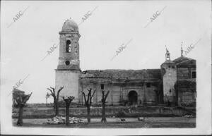 Iglesia de Brunete Destruida tras la Guerra civil