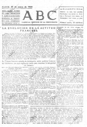 ABC MADRID 27-01-1939