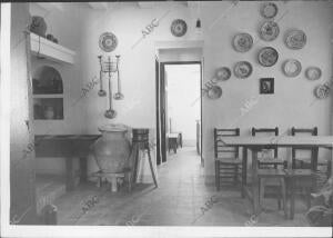 Interior de una de las Viviendas Destinadas A Jornaleros y Campesinos, en...