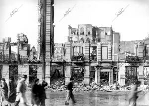 Santander arrasado por el incendio de 1941