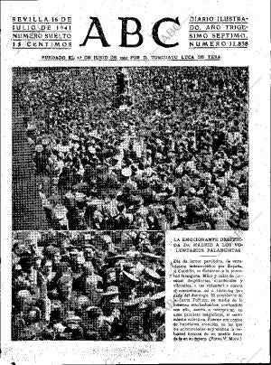 ABC SEVILLA 16-07-1941