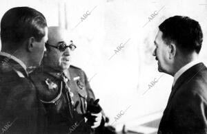 El Führer ha Recibido al general Moscardó después de la visita de este último A...