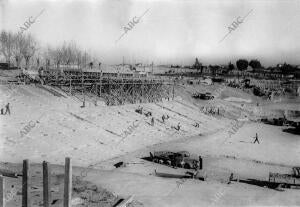 Obras del nuevo campo del Real Madrid