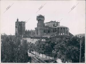 Sigüenza, 1946, cominezo de las obras de restauración de la catedral