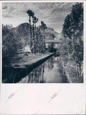 Paisaje de posada de Valdeon