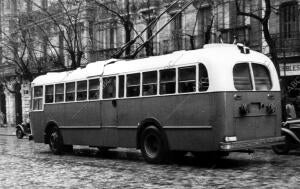 Pruebas del nuevo Trolebus por las Calles de Madrid
