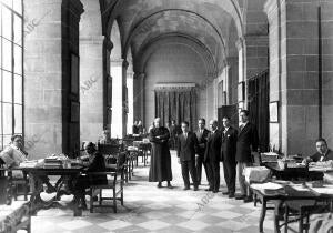 La sala de investigadores del Archivo General de Indias