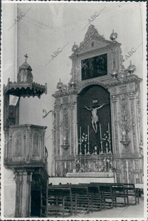 El actual retablo del Sagrario, donación de los Marqueses de Aracena