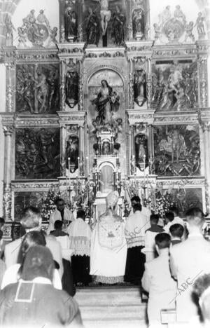 En Imagen , el nuevo retablo de la iglesia parroquial de Miraflores de la...