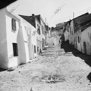 Una calle de Badajoz en 1956