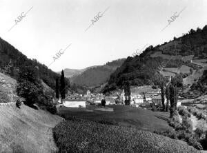 Vista general del pueblo de Arnegui (Navarra)