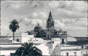 Vista parcial de Moguer (Huelva), cuna de Juan Ramón Jiménez