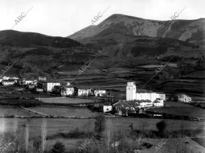 Vista del valle de Baztan (Navarra)