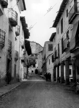 Una de las Calles de mora de Rubielos (Teruel)