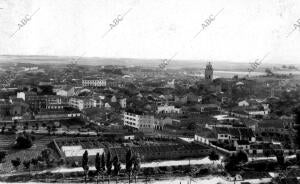 Vista de Medina del campo desde la torre del castillo de la Mota (Valladolid)