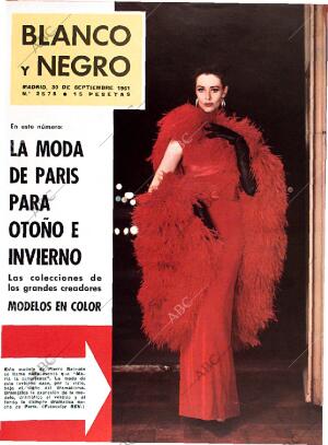 BLANCO Y NEGRO MADRID 30-09-1961