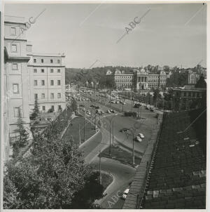 Vista aérea de la glorieta de Carlos V