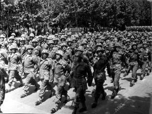 La Infantería de Marina en el desfile de la Victoria